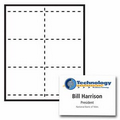 Classic Horizontal Paper Name Badge Insert - 4 Color (4 1/4"x3")